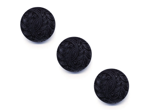 Round Textured Design Buttons - Blue - 446