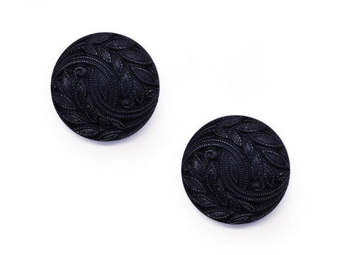 Round Textured Design Buttons - Blue - 447