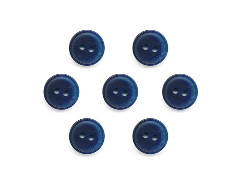 Round Plain Buttons - Blue - 464