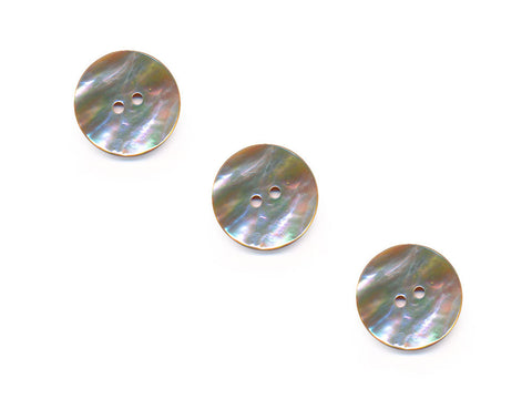 Round Shell Buttons - Beige - 519