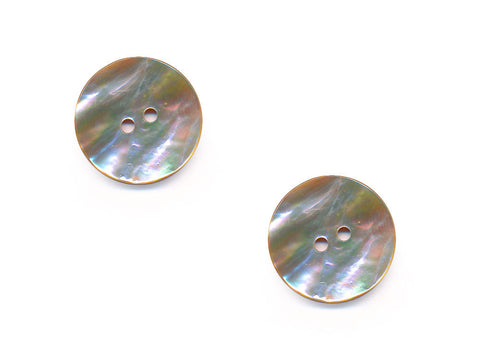 Round Shell Buttons - Beige - 520