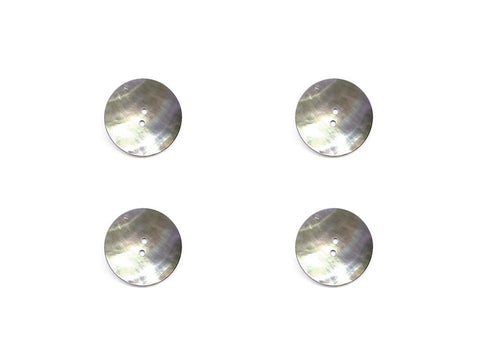 Round Shell Buttons - Silver - 872