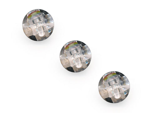 Domed Diamond Effect Buttons - Clear - 021