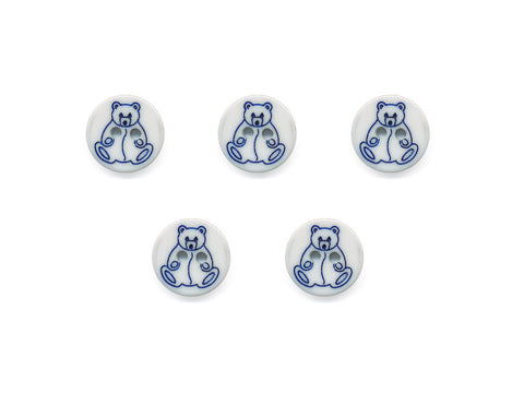 Round Novelty Buttons - Teddy Bear - 938