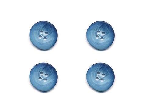 Round Shell Effect Buttons - Blue - 955