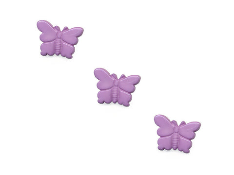 Butterfly Shaped Buttons - Purple - 958