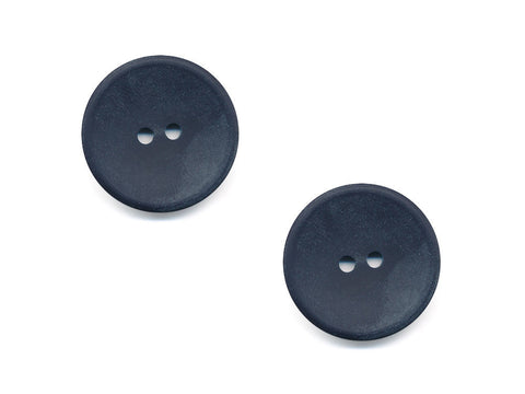 Round Plain Buttons - Blue - 969