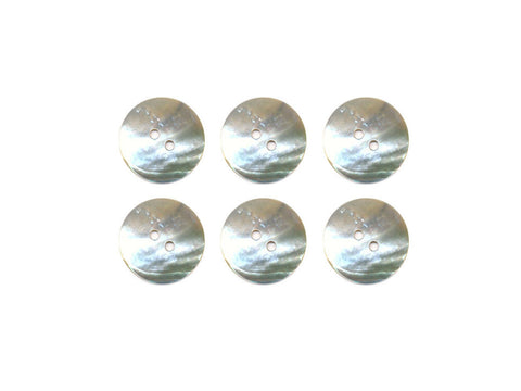 Round Shell Buttons - Silver - 983