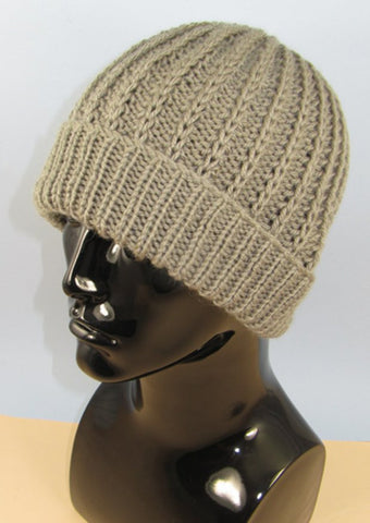 Chunky Simple Fishermans Rib Beanie Hat by MadMonkeyKnits (956) - Digital Version