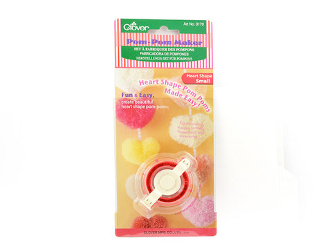 Clover Pom-Pom Maker - Heart Shape - Small