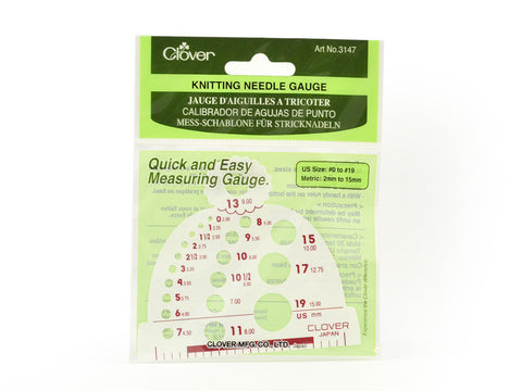 Clover Knitting Needles Gauge