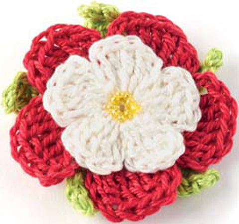 Crocheted Flowers Tudor Rose - Digital Version