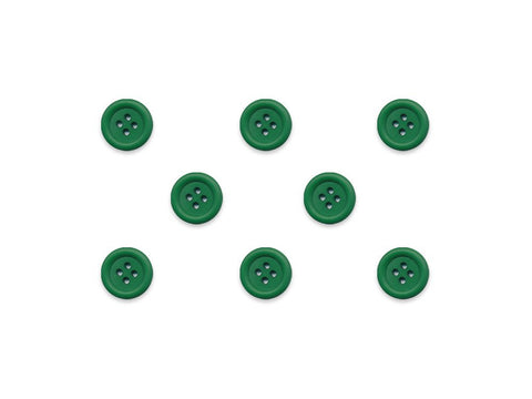 Round Ring Edge Button - Bottle Green - 20L