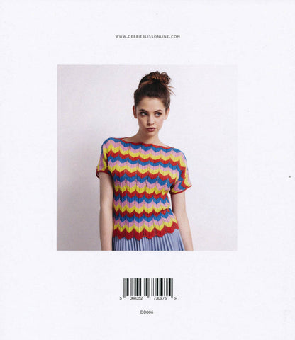 Striped Chevron Top in Debbie Bliss Rialto Lace (DB006)