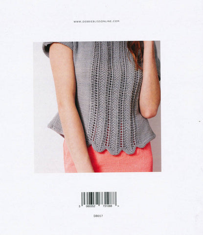 Lace Panel Top in Debbie Bliss Mia (DB017)