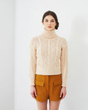 Classic Cable Sweater in Debbie Bliss Cashmerino Aran (DB028)