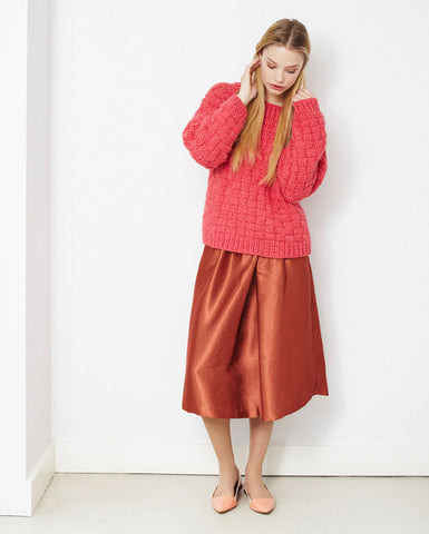 Checkerboard Sweater in Debbie Bliss Paloma (DB038)