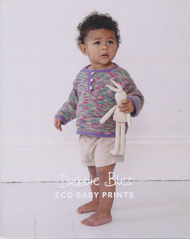 Triangle Edged Top in Debbie Bliss Eco Baby Prints (DB066)
