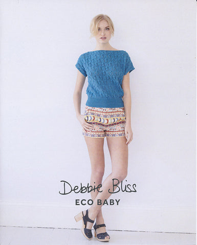 Lace and Knot Top in Debbie Bliss Eco Baby (DB071)