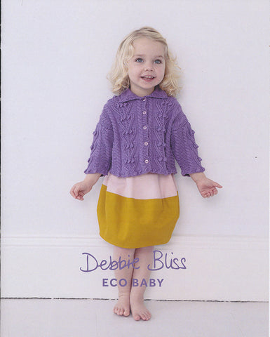 Bobble and Cable Cardigan in Debbie Bliss Eco Baby (DB072)