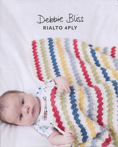 Striped Crochet Blanket in Debbie Bliss Rialto 4 Ply (DB078)