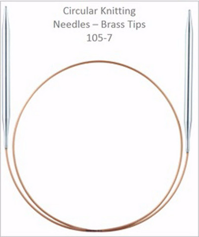Addi Circular Needles - Brass Nickel - 80cm