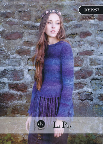 Fringed Sweater in DY Choice La Paz (DYP257)