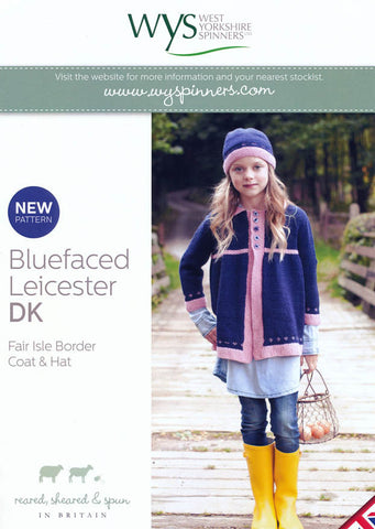 Fair Isle Border Coat & Hat in West Yorkshire Spinners Bluefaced Leicester DK
