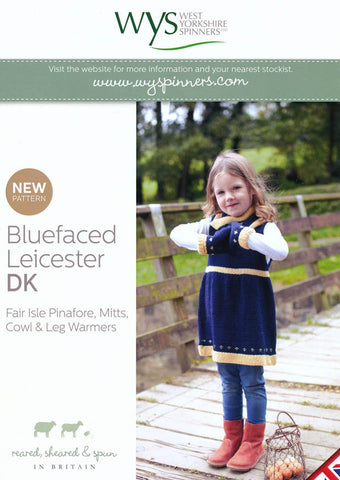 Fair Isle Pinafore, Mitts, Cowl & Leg Warmers in West Yorkshire Spinners