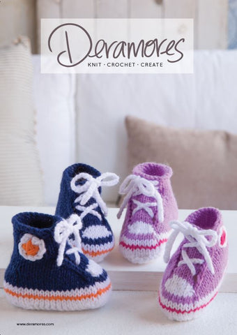 Deramores Baby DK High Top Booties Spungen Girls