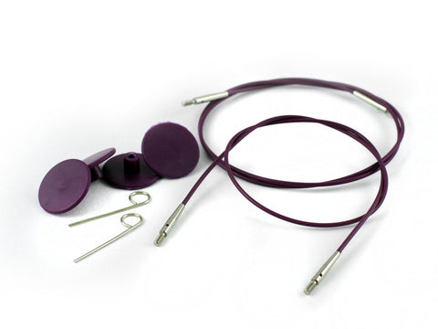 Knit Pro Symfonie Wood Interchangeable Afghan/Tunisian Crochet Hook Set