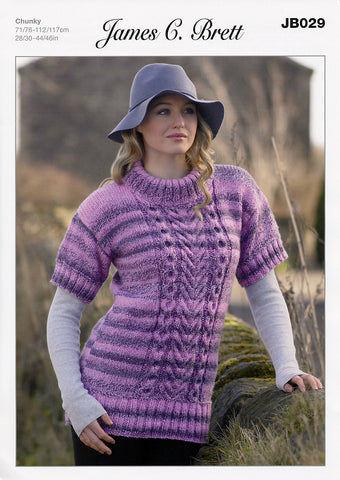 Sweater in James C. Brett Marble Chunky (JB029)