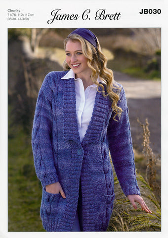 Jacket in James C. Brett Marble Chunky (JB030)