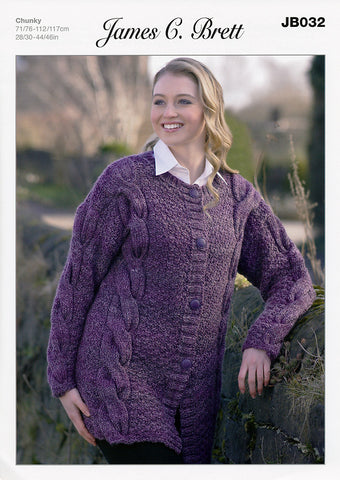 Jacket in James C. Brett Marble Chunky (JB032)