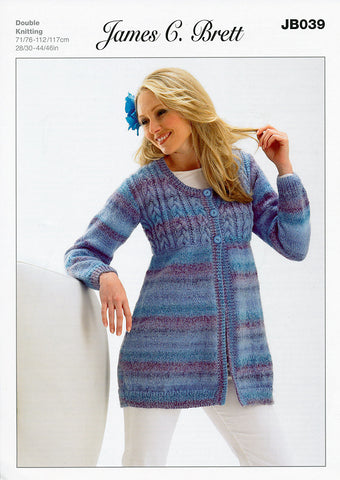 Coat in James C. Brett Marble DK (JB039)