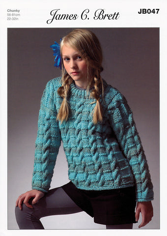 Sweater in James C. Brett Marble Chunky (JB047)