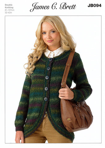 Jacket in James C. Brett Marble DK (JB094)