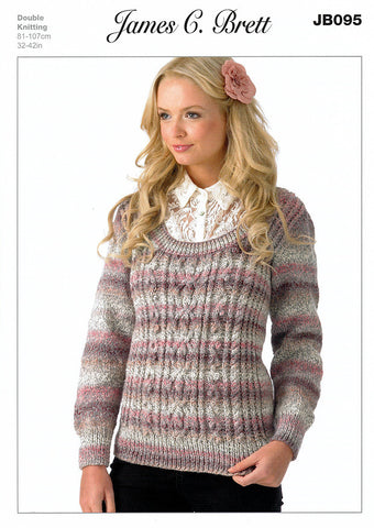 Sweater in James C. Brett Marble DK (JB095)