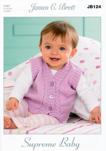 Slipovers and Waistcoats in James C. Brett 4 Ply (JB124)