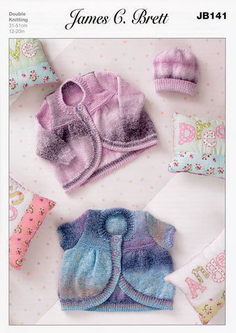 Cardigans and Hat in James C. Brett DK (JB141)