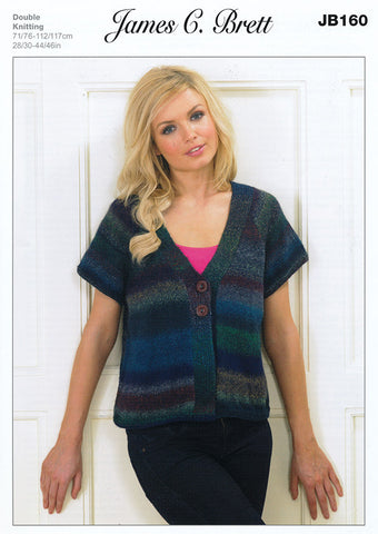 Jacket in James C. Brett Marble DK (JB160)