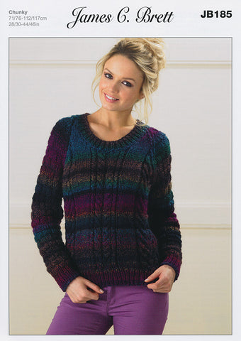 Sweater in James C. Brett Marble Chunky (JB185)