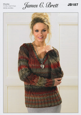 Sweaters in James C. Brett Marble Chunky (JB187)