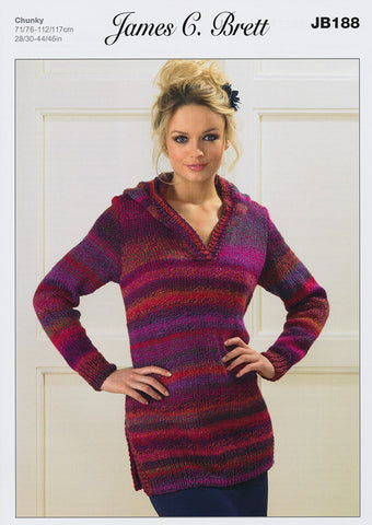 Sweaters in James C Brett Marble Chunky (JB188)
