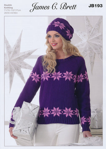 Sweater and Hat in James C Brett Top Value DK (JB193)