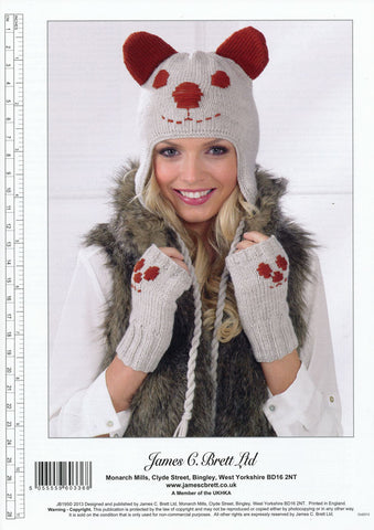 Hats and Fingerless Gloves in James C. Brett Top Value DK (JB195)