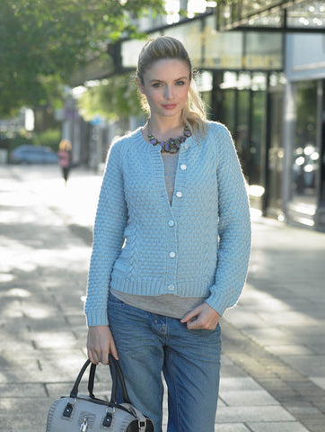 Cardigan in James C. Brett DK with Merino (JB264)