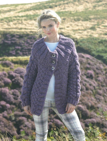 Jacket in James C. Brett Rustic Mega Chunky (JB272)