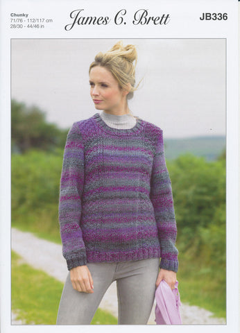 Sweater in James C. Brett Marble Chunky (JB336)