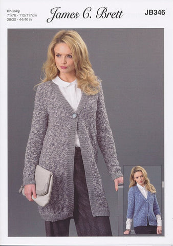 Jackets in James C. Brett Pulse and Chunky with Merino (JB346)